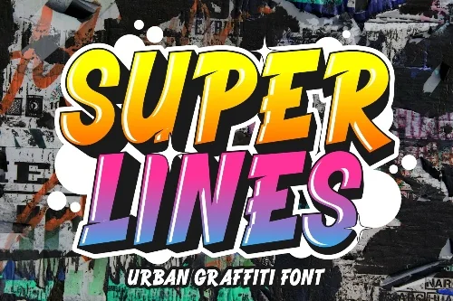 Clean Line Graffiti Font letters shown on a sample sheet