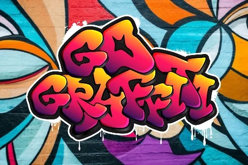 Fast Motion Graffiti Font letters shown on a sample sheet