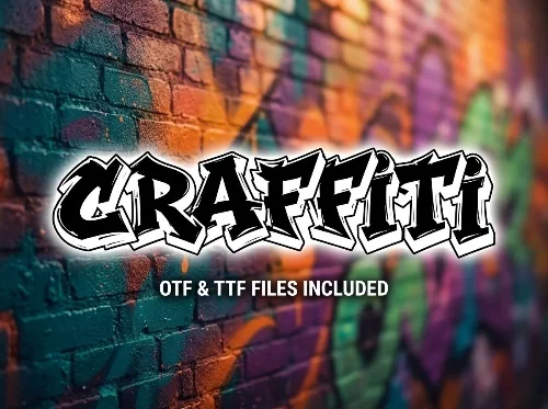 Freehand Street Tag Font letters shown on a sample sheet