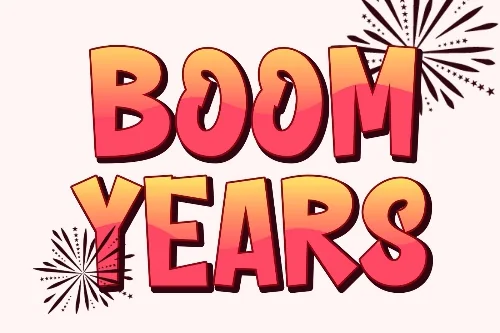 Retro Burst Graffiti Font letters shown on a sample sheet
