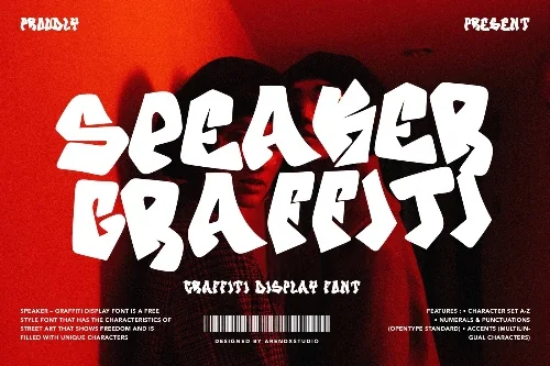 Sound System Street Font letters shown on a sample sheet