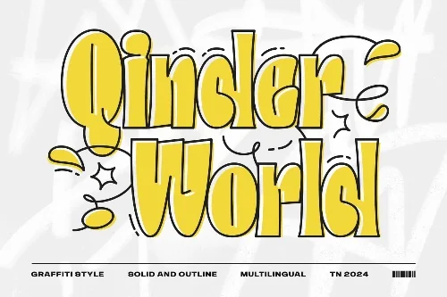 Underground World Graffiti Font letters shown on a sample sheet