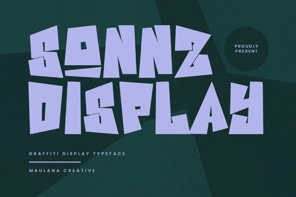 Wall Display Graffiti Font letters shown on a sample sheet