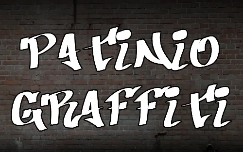 Weathered Patina Street Font letters shown on a sample sheet