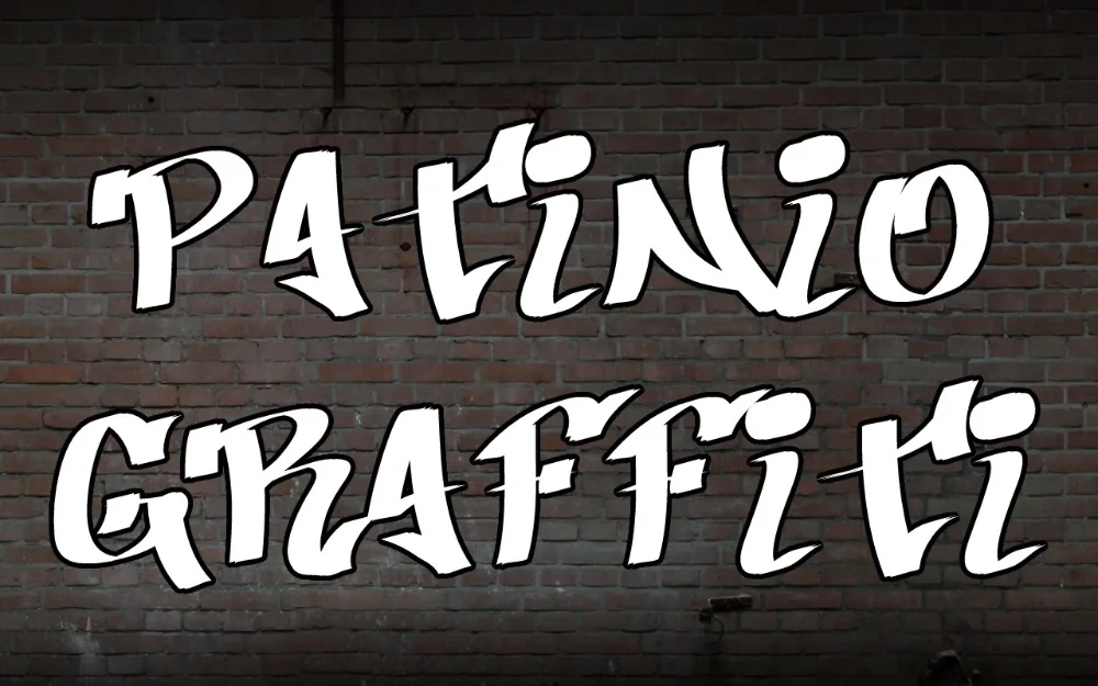 Weathered Patina Street Font letters shown on a sample sheet
